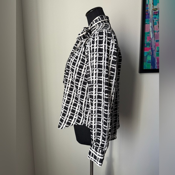 Ann Taylor Tie Neck Blouse - Picture 3 of 8